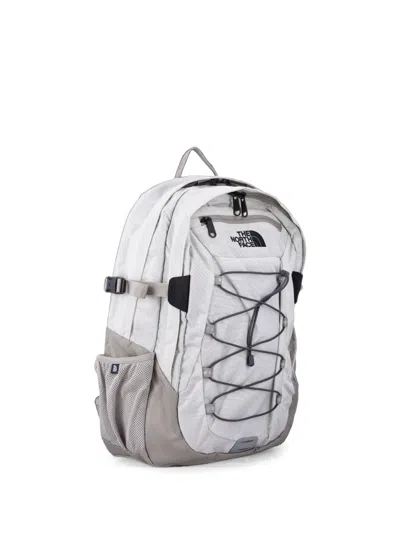 The North Face Logo-print Bungee-cord Backpack In White