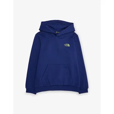 The North Face Kids' Logo-print Cotton Hoody 6-16 Years Bold Blue