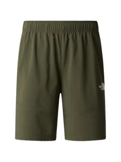 The North Face Kids' Logo-print Elasticated-waist Shorts In Green