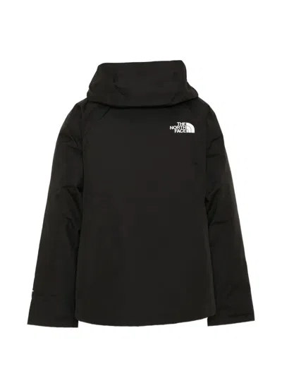 The North Face Kids' Logo-print Hooded Jacket In Black
