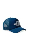 The North Face Logo-print Mesh-panel Cap In Blue
