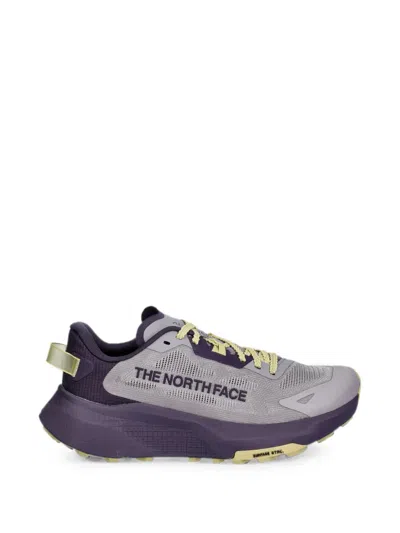 The North Face Logo-print Panelled Sneakers In Purple