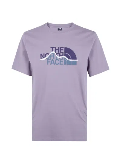 The North Face Logo-print T-shirt In Purple