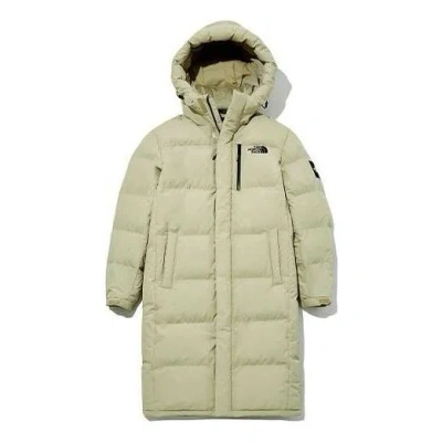 The North Face Long Down Jacket 'beige'