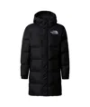 The North Face Long Parker Down Jacket In Black