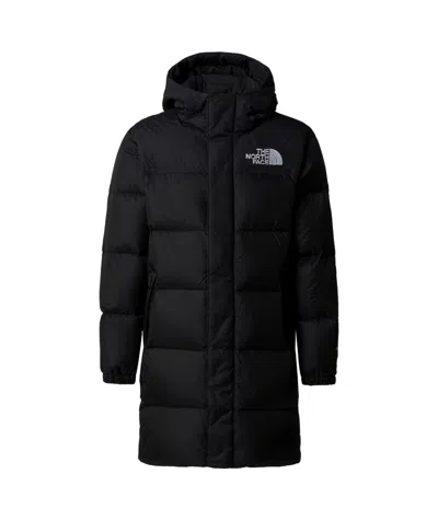 The North Face Long Parker Down Jacket In Black