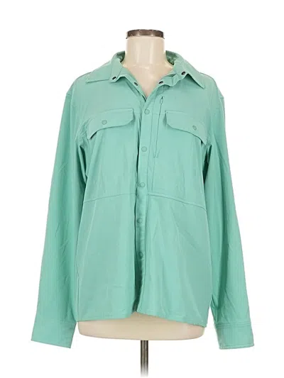Pre-owned The North Face Long Sleeve Blouse In Green