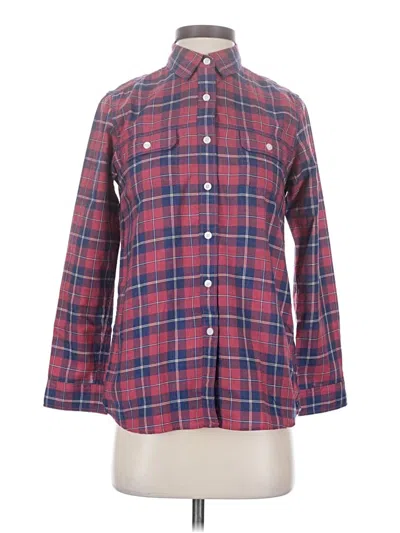 Pre-owned The North Face Long Sleeve Blouse In Red