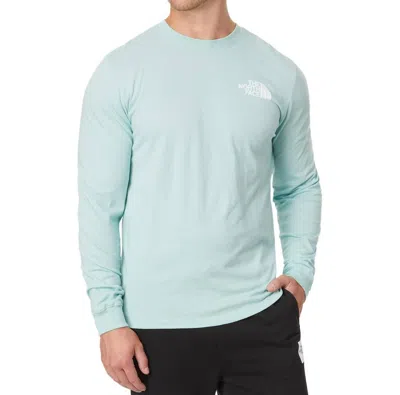 The North Face Long Sleeve Box Nse Tee In Muted Pine In Multi