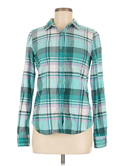 Pre-owned The North Face Long Sleeve Button Down Shirt In Blue