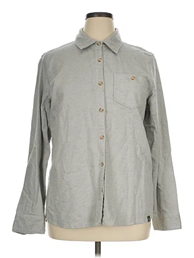 Pre-owned The North Face Long Sleeve Button Down Shirt In Gray