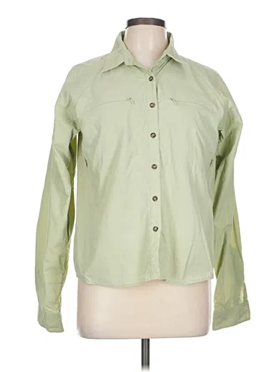 Pre-owned The North Face Long Sleeve Button Down Shirt In Green