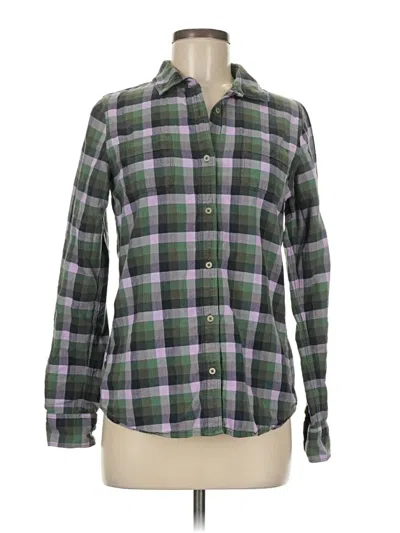 Pre-owned The North Face Long Sleeve Button Down Shirt In Green