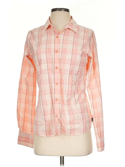 Pre-owned The North Face Long Sleeve Button Down Shirt In Orange