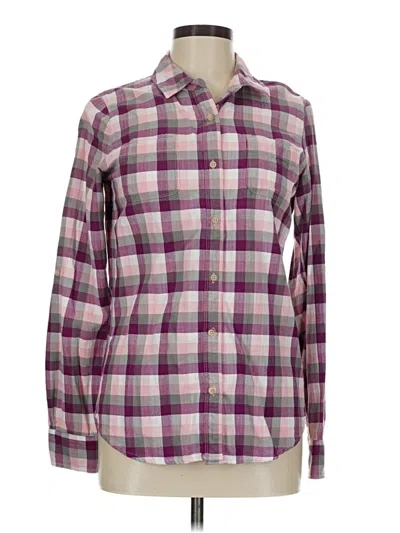 Pre-owned The North Face Long Sleeve Button Down Shirt In Purple