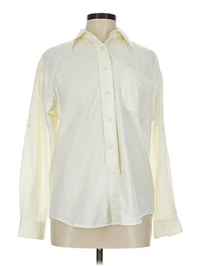 Pre-owned The North Face Long Sleeve Button Down Shirt In White