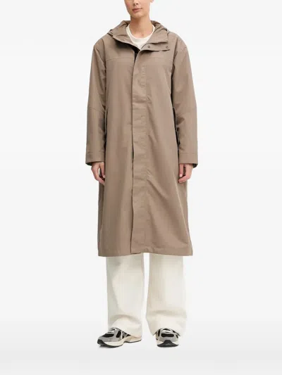 The North Face Long-sleeve Oversized Jacket In Brown