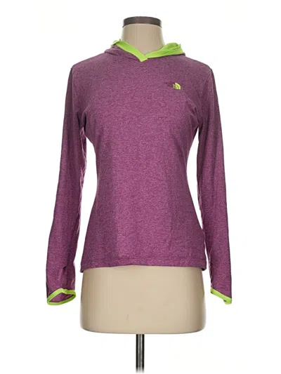 Pre-owned The North Face Long Sleeve Polo Shirt In Purple