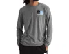The North Face Long-sleeve Suspended Tee In Medium Grey Heather In Grey