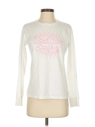 Pre-owned The North Face Long Sleeve T-shirt In White