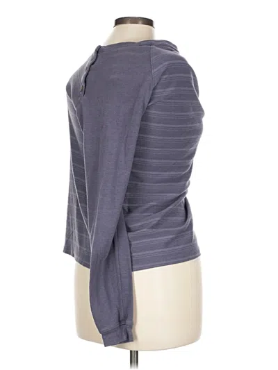 Pre-owned The North Face Long Sleeve Top Gray Crew Neck Tops