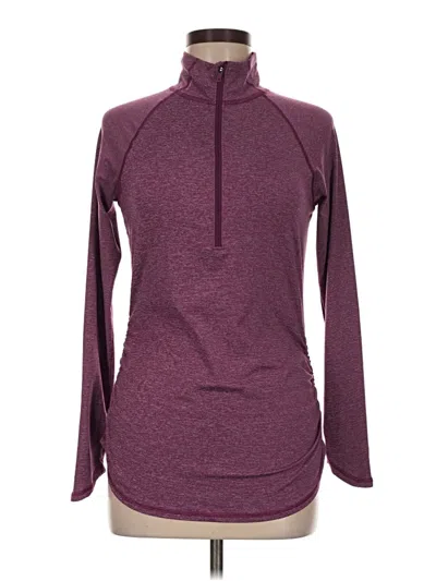Pre-owned The North Face Long Sleeve T-shirt In Burgundy