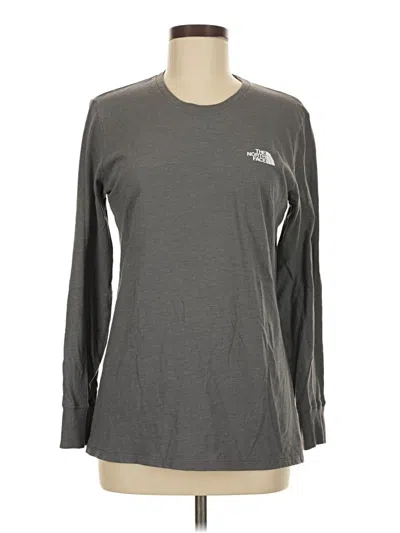 Pre-owned The North Face Long Sleeve T-shirt In Gray