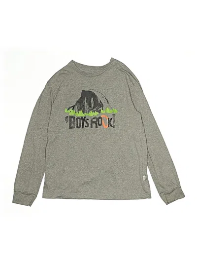 Pre-owned The North Face Kids' Long Sleeve T-shirt In Gray