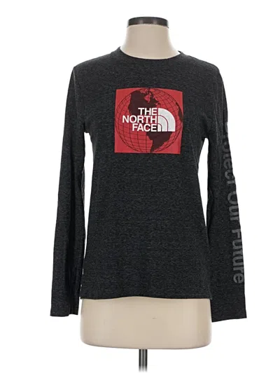 Pre-owned The North Face Long Sleeve T-shirt In Gray