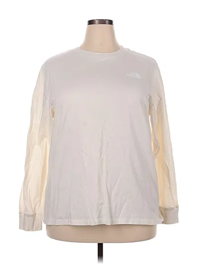 Pre-owned The North Face Long Sleeve T-shirt In Ivory