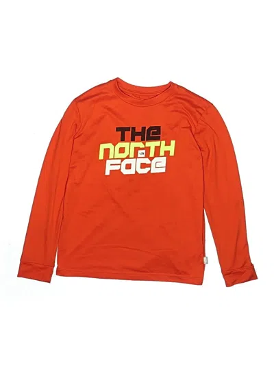 Pre-owned The North Face Kids' Long Sleeve T-shirt In Orange