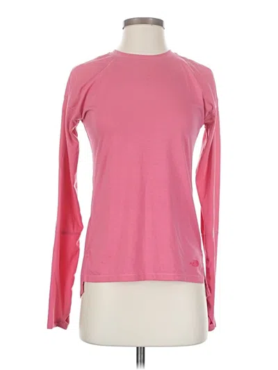 Pre-owned The North Face Long Sleeve T-shirt In Pink