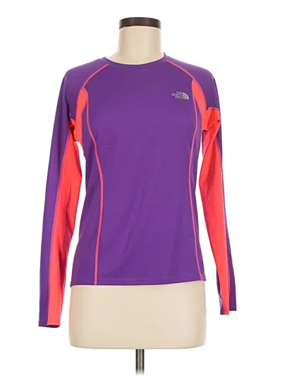 Pre-owned The North Face Long Sleeve T-shirt In Purple