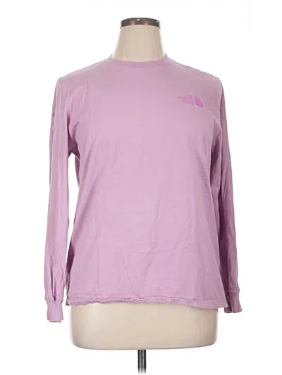 Pre-owned The North Face Long Sleeve T-shirt In Purple
