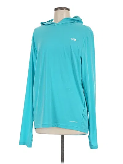Pre-owned The North Face Long Sleeve T-shirt In Teal
