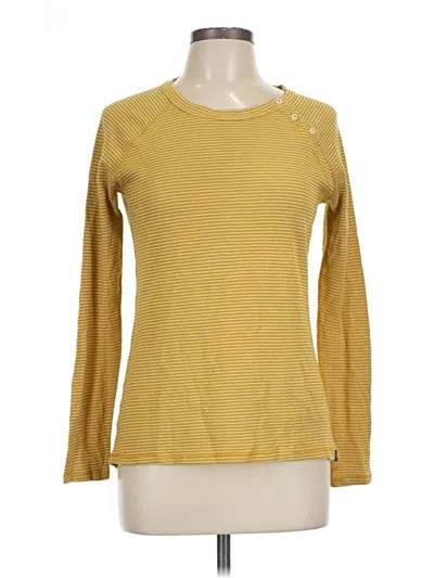 Pre-owned The North Face Long Sleeve T-shirt In Yellow