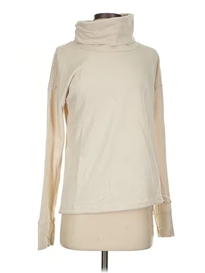 Pre-owned The North Face Long Sleeve Turtleneck In Ivory