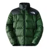 The North Face High-neck Zipped Logo Padded Jacket In Green
