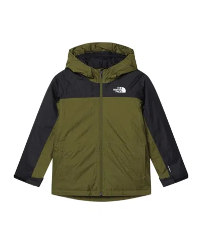 The North Face Long-sleeved Hooded Jacket In Green
