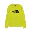 The North Face Lt Drew Peak Men's Lightweight Hoodie Po Hd Acid Yellow In Green