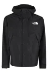 The North Face Dryvent Mono Black Jacket With Logo Printed On The Front In Tech Fabric Man In Black