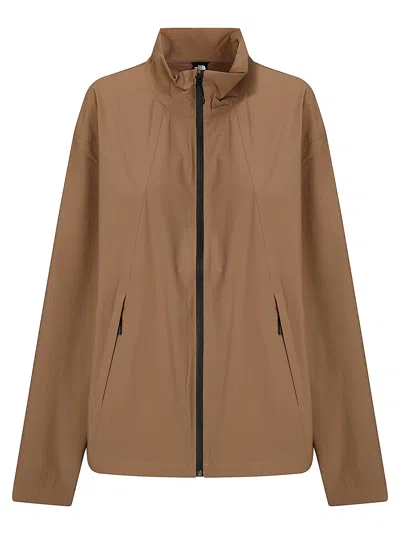 The North Face M North Dome Wind Jacket In Brown