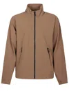 The North Face Black Stretch Nylon Windbreaker In Brown