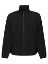 The North Face Black Jacket With High Neck And Embossed Logo On The Front In Tech Fabric Stretch Man In Tnf Black
