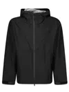 The North Face Packable Zip-up Rain Jacket In Black