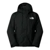 The North Face Mens Black Gtx Mountain Logo-print Shell Jacket In Tnf Black