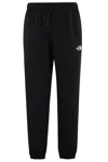The North Face Mens Black Essential Brand-embroidery Cotton-jersey Jogging Bottoms In Black