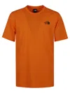 The North Face M S/s Box Nse Tee In Digital Orange