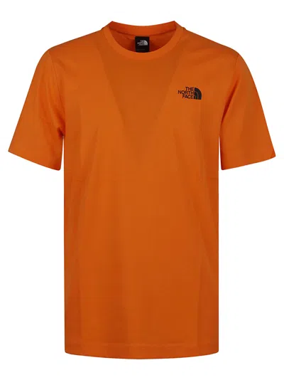 The North Face M S/s Box Nse Tee In Digital Orange