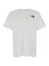 The North Face White T-shirt With Logo Printed On The Front And Back In Cotton Blend Man In White